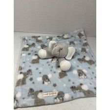 Blankets Beyond Blue Elephant Star Plush Security Blanket Lovey Baby Toy 3280
