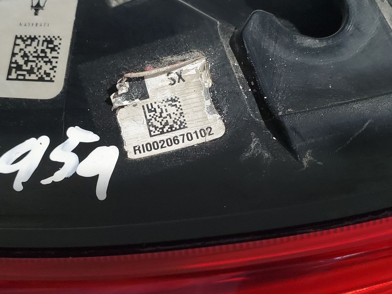 Maserati Levante 2017 Tail light