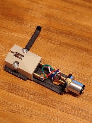DENON DL-103S MC Cartridge Junk For Parts w/ Audio-Technica Headshell