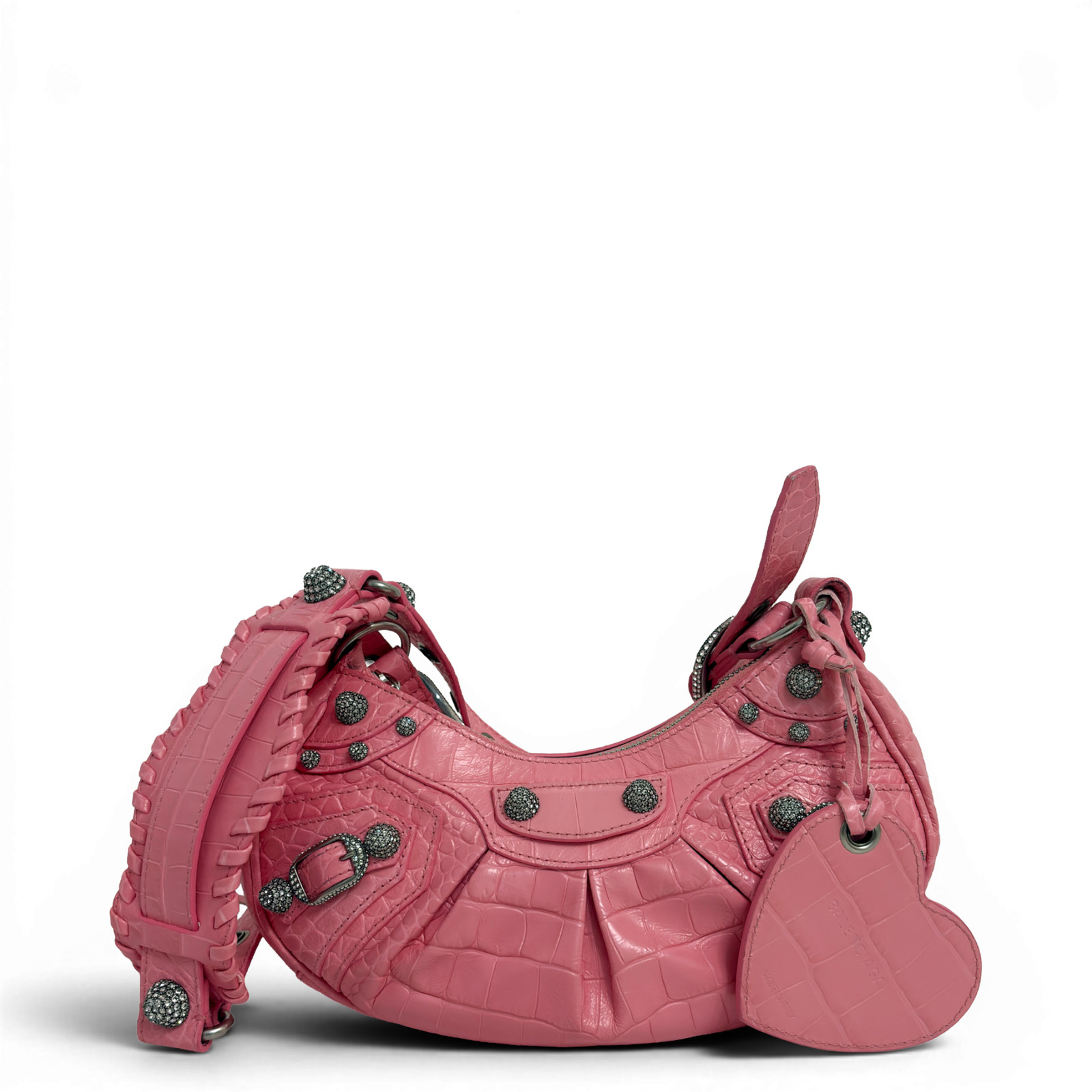 BALENCIAGA Le Cagole Shoulder Bag XS Linestone Pink