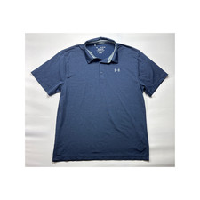 Under Armour Men's Loose Fit Blue The Playoff Polo Shirt - Size XL 
