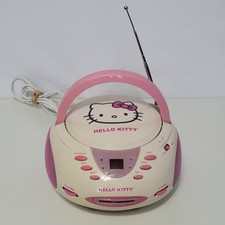 2012 Hello Kitty Stereo Boombox CD Player AM/FM Radio, Works, Model KT2024A