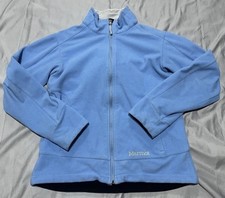 Marmot Jacket Womens Medium Blue Windstopper Fleece Full Zip Outdoor Hiking