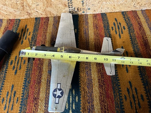 Testors P51 Mustang Gas Powered Model Tether Plane 1970 Fly’em - Picture 18 of 18