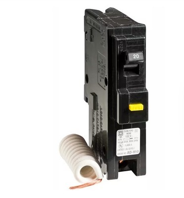 Square D HOM120GFI 20Amp Circuit Breaker with Ground Fault (GFI)