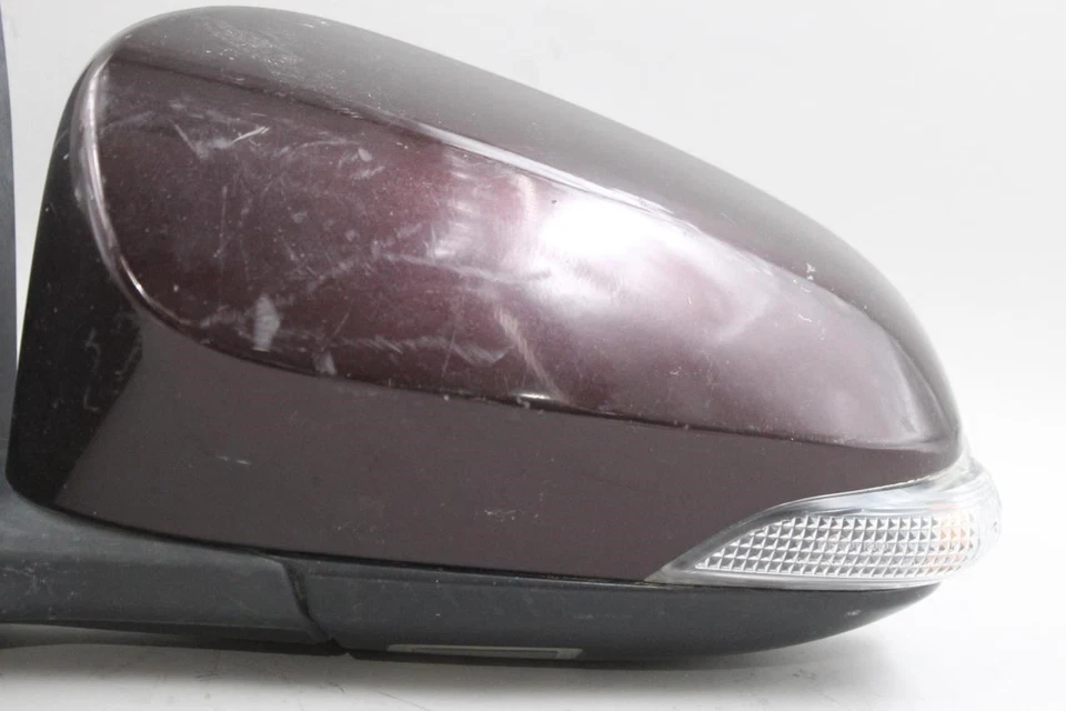 Espejo retrovisor de puerta granate del lado izquierdo del conductor eléctrico compatible con Toyota Avalon 2013-2018 OEM 41475 Foto 2 de 4