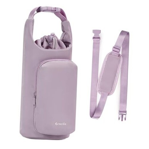 Water Bottle Carrier Bag with Phone Pocket 32oz 40oz Tumbler Insulated Water
