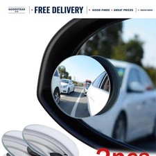 Car Blind Spot Mirror 360 Degree Wide Angle Adjustable Round Convex Rear View