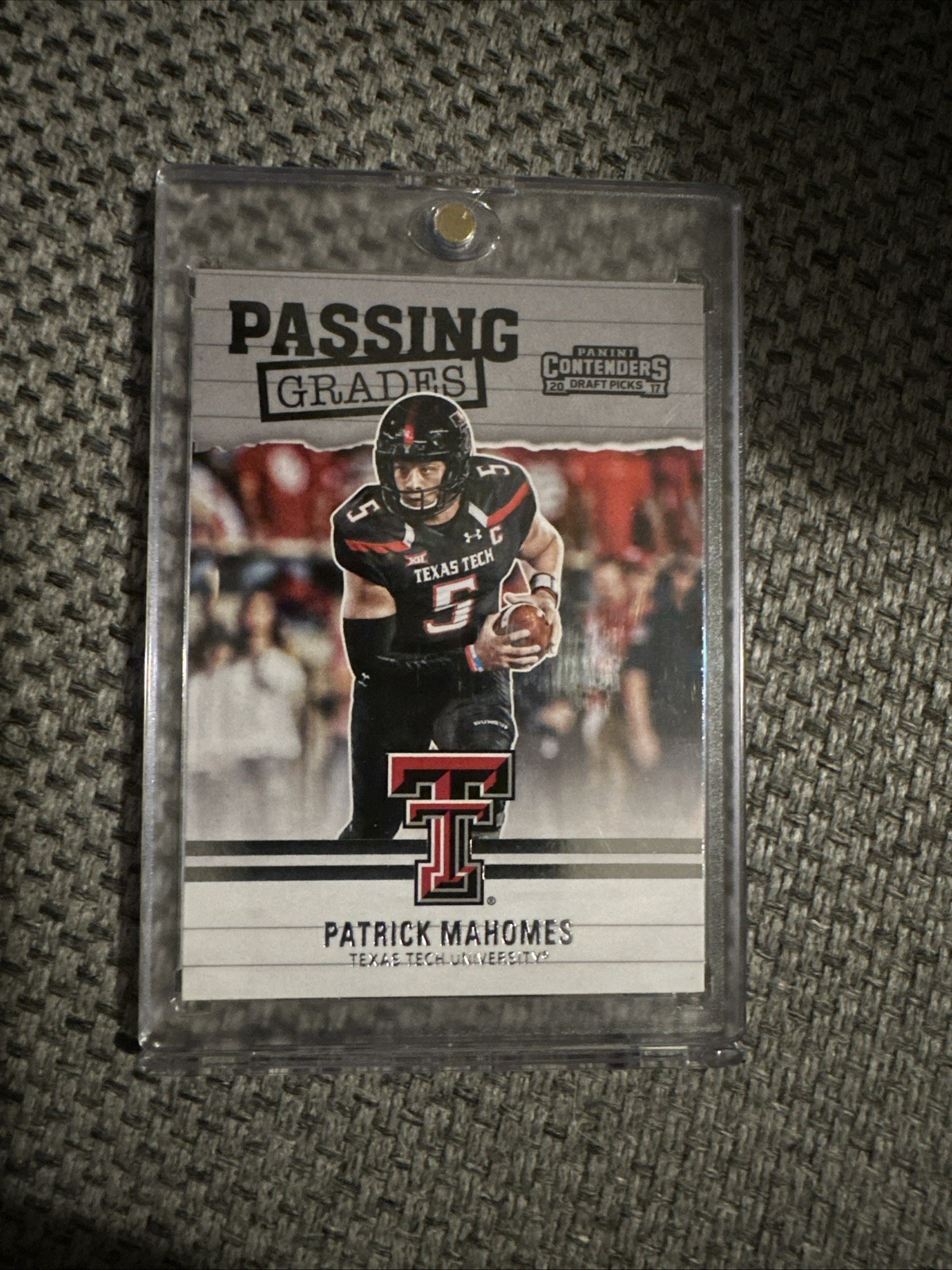 2017 Panini Contenders Draft Picks - Passing Grades Patrick Mahomes II #5 (RC)