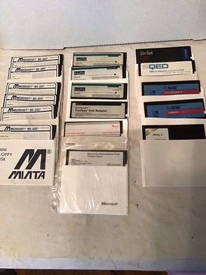 Lot Of Untested Vintage PC Computer Floppy Disks Microsoft Windows MS-DOS