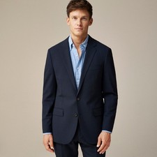 Ludlow Traveler Slim-fit suit Italian Stretch Wool 40R 32/34 Navy Blue