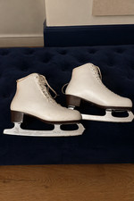 Belati White Leather Figure Skates | Size UK 7 / EU 41 | Wilson Blades