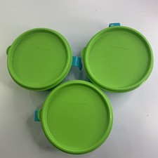 Tupperware 2531-1,3,4 With Lids Lot Of 3  Bow...