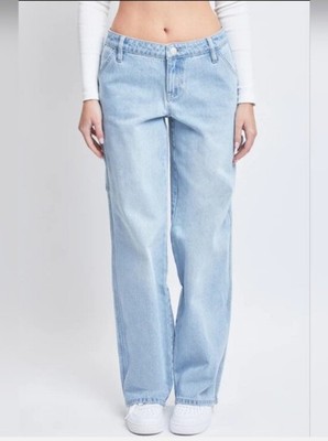 YMI Size 7 Mid-Rise Utility Straight Leg Jeans