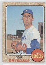 1968 Topps Don Drysdale #145 HOF 0a1