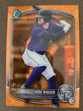 2025 Bowman Chrome Draft Sapphire Orange #BDC19 Roc Riggio /25