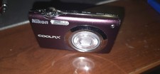 Nikon Coolpix S3000 Digital Camera Purple, for Parts/Repair