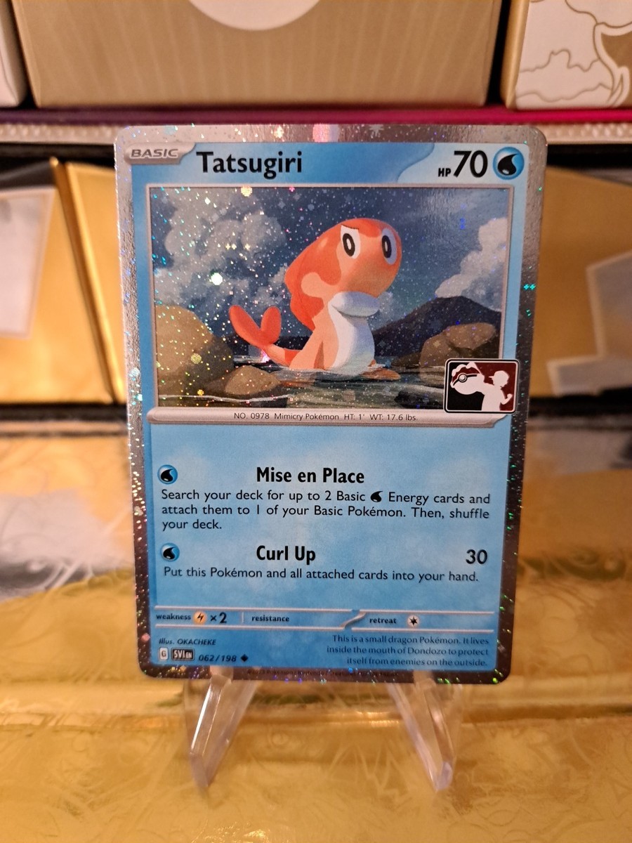 Tatsugiri Holo Pokemon Prize Pack Series 3 Promo Pokemon Card NM/LP Play  Stamp