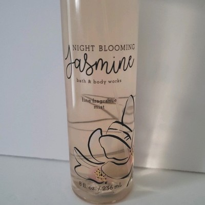 RARE Bath & Body Works NIGHT BLOOMING JASMINE Fine Fragrance BodyMist 8oz HTF Nw