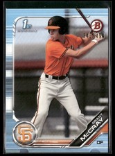 2019 Bowman Draft #BD-4 Grant McCray Sky Blue #/499