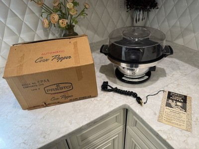 Vintage Presto Automatic Corn Popper CPA4 Popcorn Maker w/ Original Box & Manual