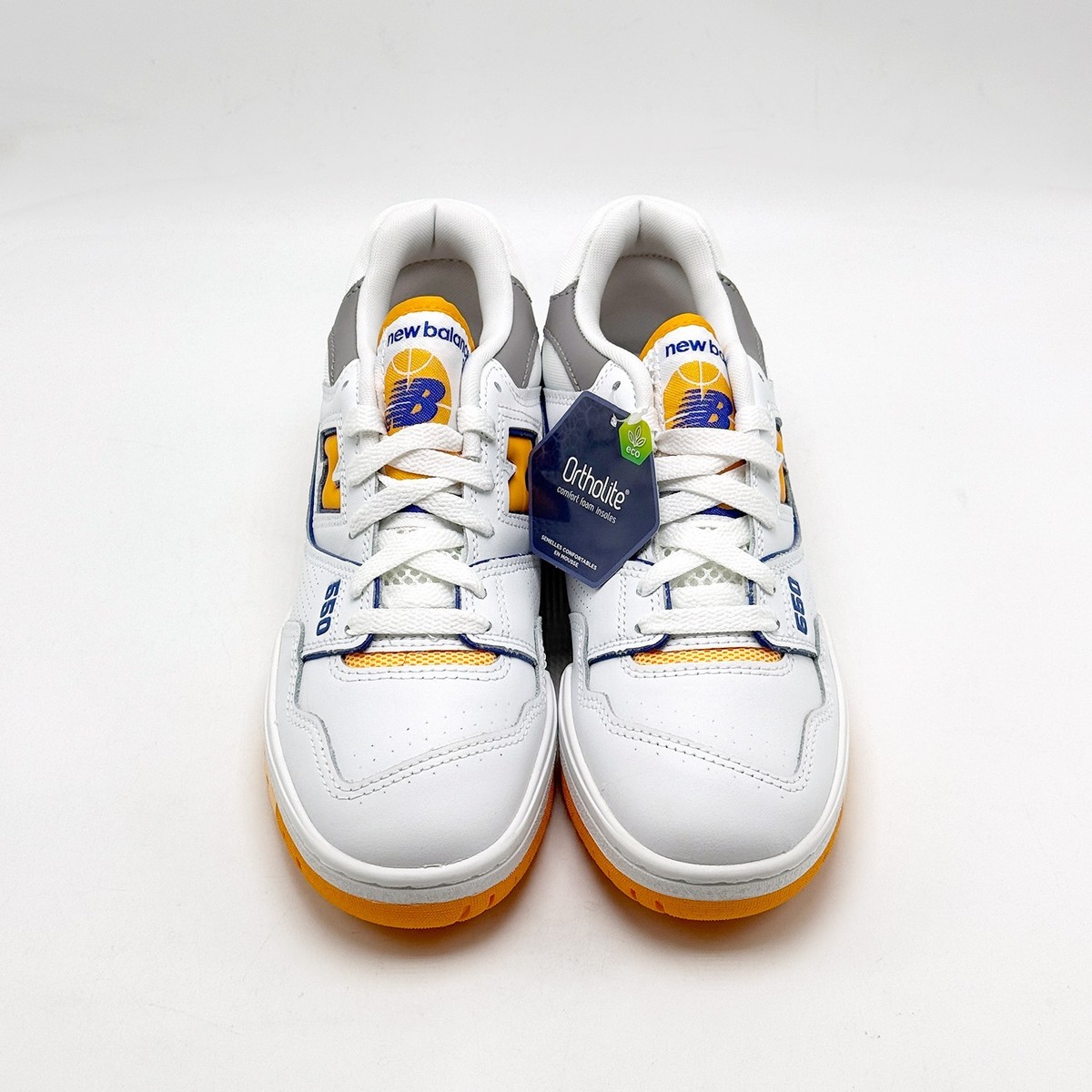 New Balance 550 Lakers Pack White Vibrant Orange Shoe BB550WTO Men’s Size 12 TOMORROW: The  main image 3