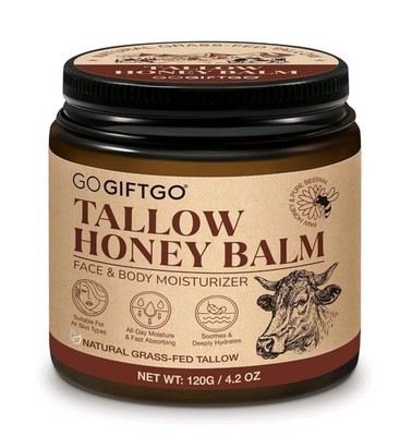 Beef Tallow for Skin,Beef Tallow for Face,Beef Tallow and Honey Balm,Grass Fe...