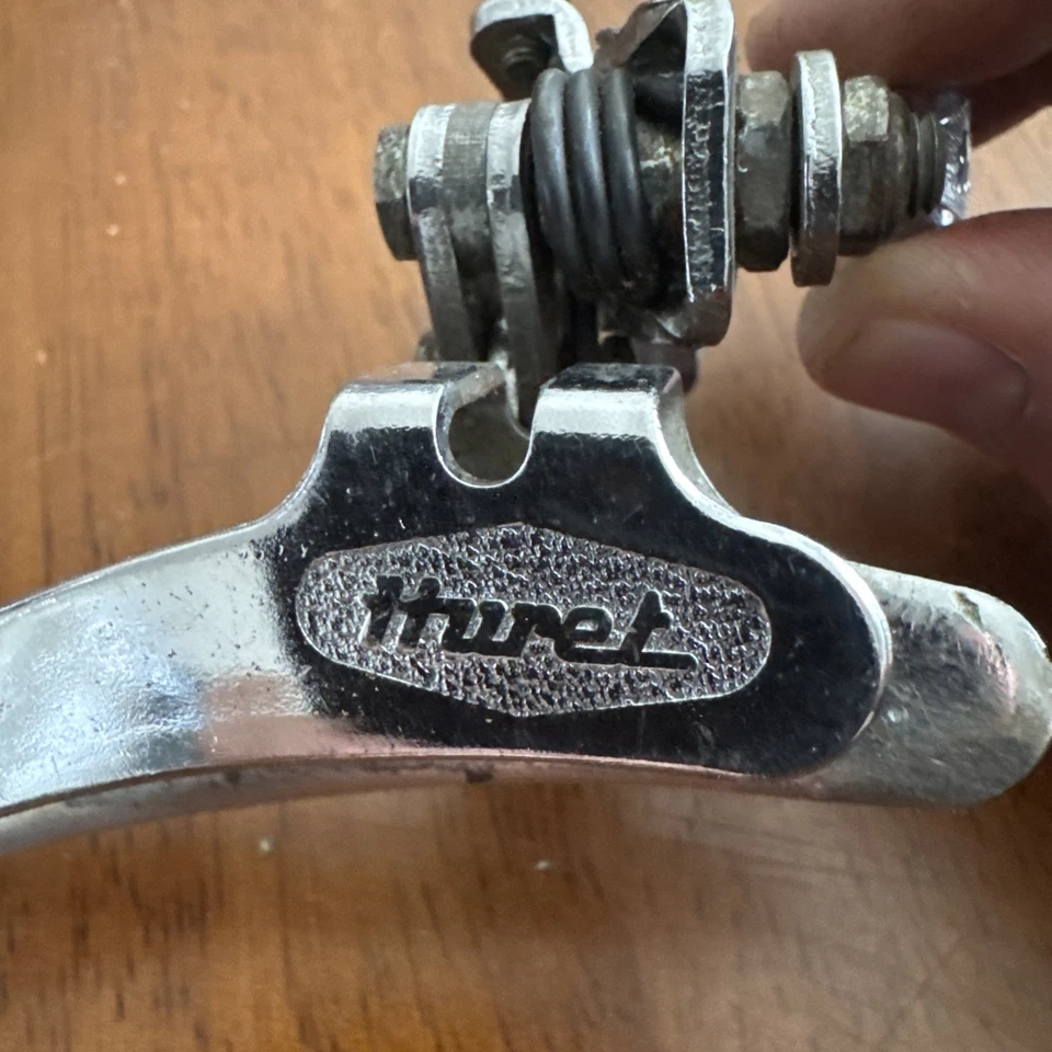 Desviador delantero vintage Sachs Huret 28,6 tirador inferior - plateado Foto 3 de 4