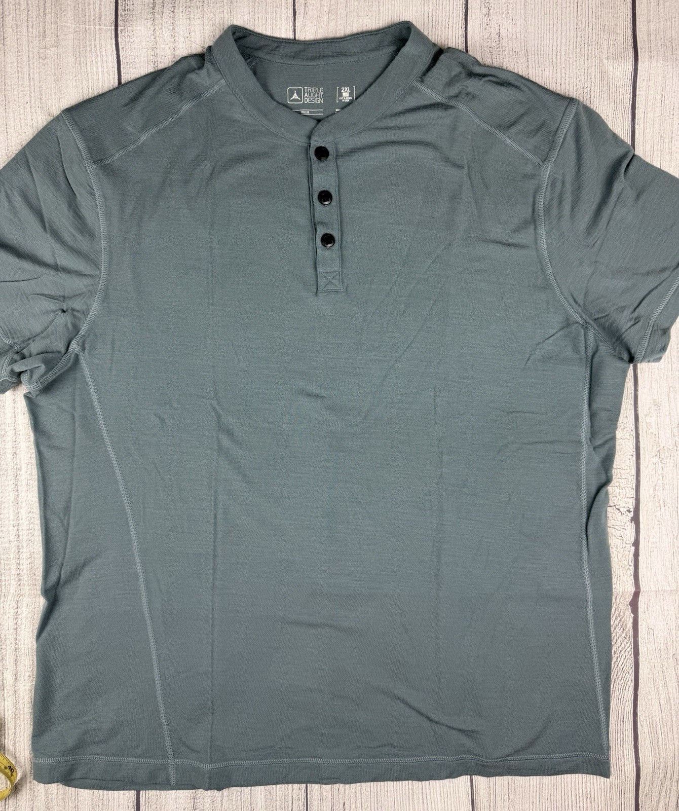 VGC! Triple Aught Design Henley Shirt Merino Blend TAD Sage Sz XXL 2XL Men’s