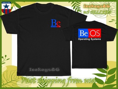 Be Inc. BeOS Operating systems Logo Men's T-Shirt American Size Cool T-Shirt