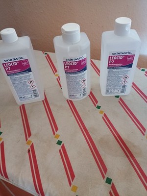 3x 500 ml, Skintastic Leocid Sept P7  flüssiges Händedesinfektionsmittel NEU --