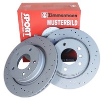 2 Zimmermann Sportbremsscheiben Hinten FüR Audi A8 PR Nr 1KE VW Phaeton PR Nr.