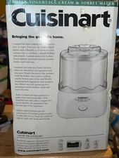 Cuisinart ICE-20 1-1/2 QT Automatic Frozen Yogurt Ice Cream Sorbet Maker - NEW