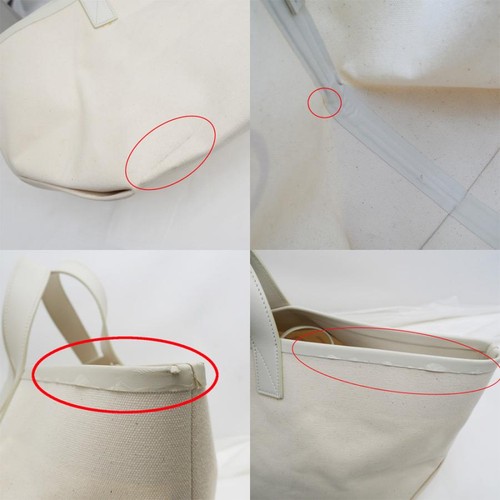 Celine Made In Tote Bag Small Hand White X Red 186082B3D.27N12 - Foto 6 di 10