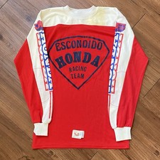 Vintage Honda Motocross Bike Jersey Medium Escondido Racing Team USA Made