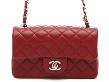 CHANEL Mini Matelass  20 Chain Shoulder Red 031