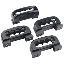 4pcs Aluminum Bed Rail Cleats, Tie Down Anchors for Truck Bed Rail System Com...