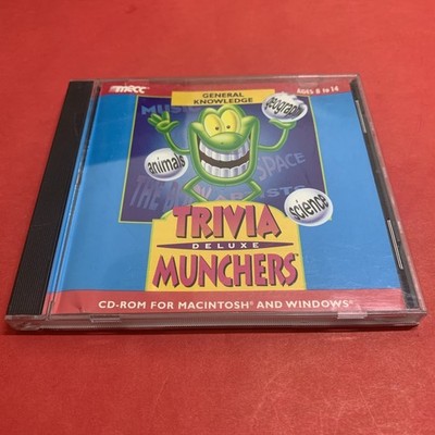 MECC Trivia Deluxe Munchers CD-Rom For The Computer Macintosh & Windows 1996
