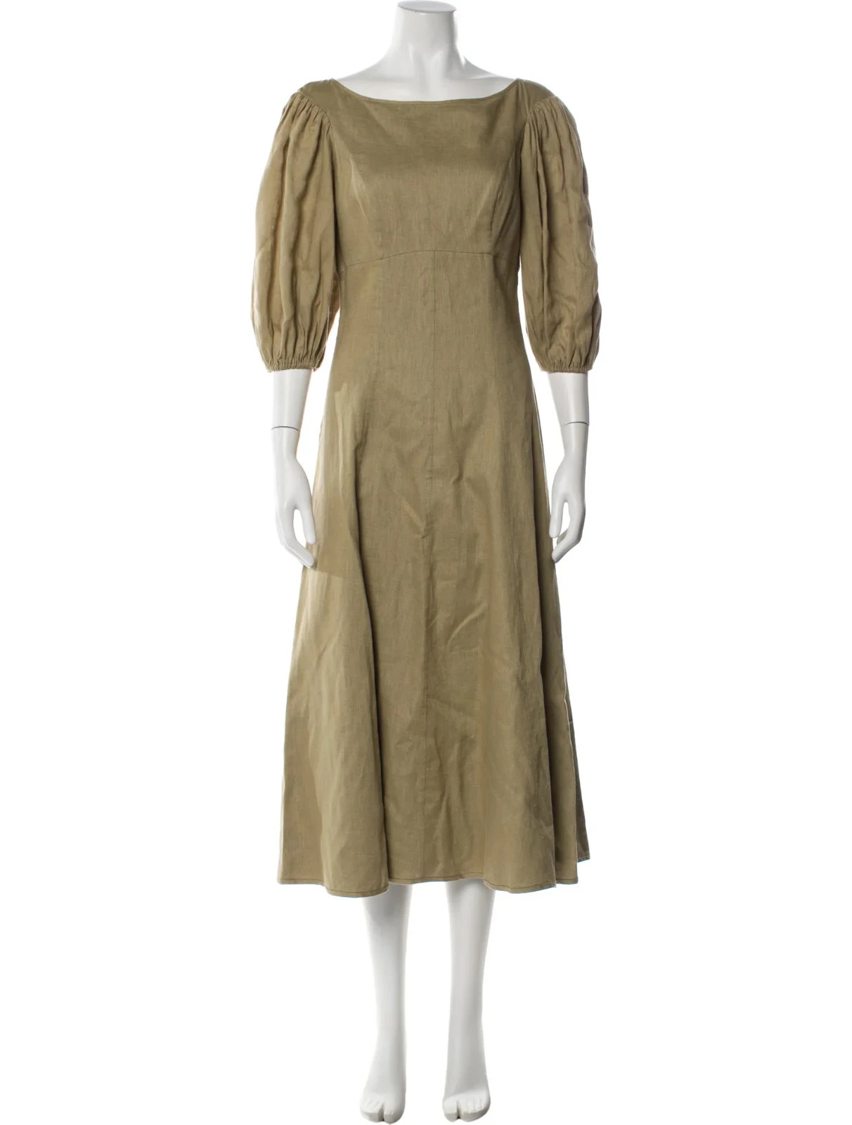 Zimmermann Sage Green Linen Dress Size AU4