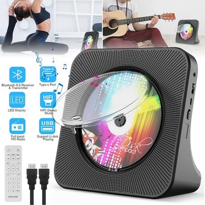 CD-Player Radio Bluetooth DVD-Player Tragbar Fernbedienung USB /HDMI-Kabel