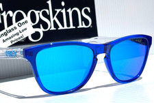Oakley FROGSKINS XS Crystal Blue POLARIZED Galaxy Blue YOUTH Sunglass J9006-34