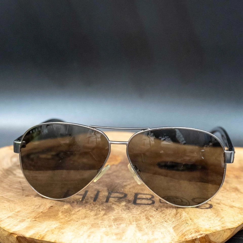 Hugo Boss Sonnenbrille Boss 1241/S R8170 silbernes Gestell schwarze Gläser... - Bild 3 von 4