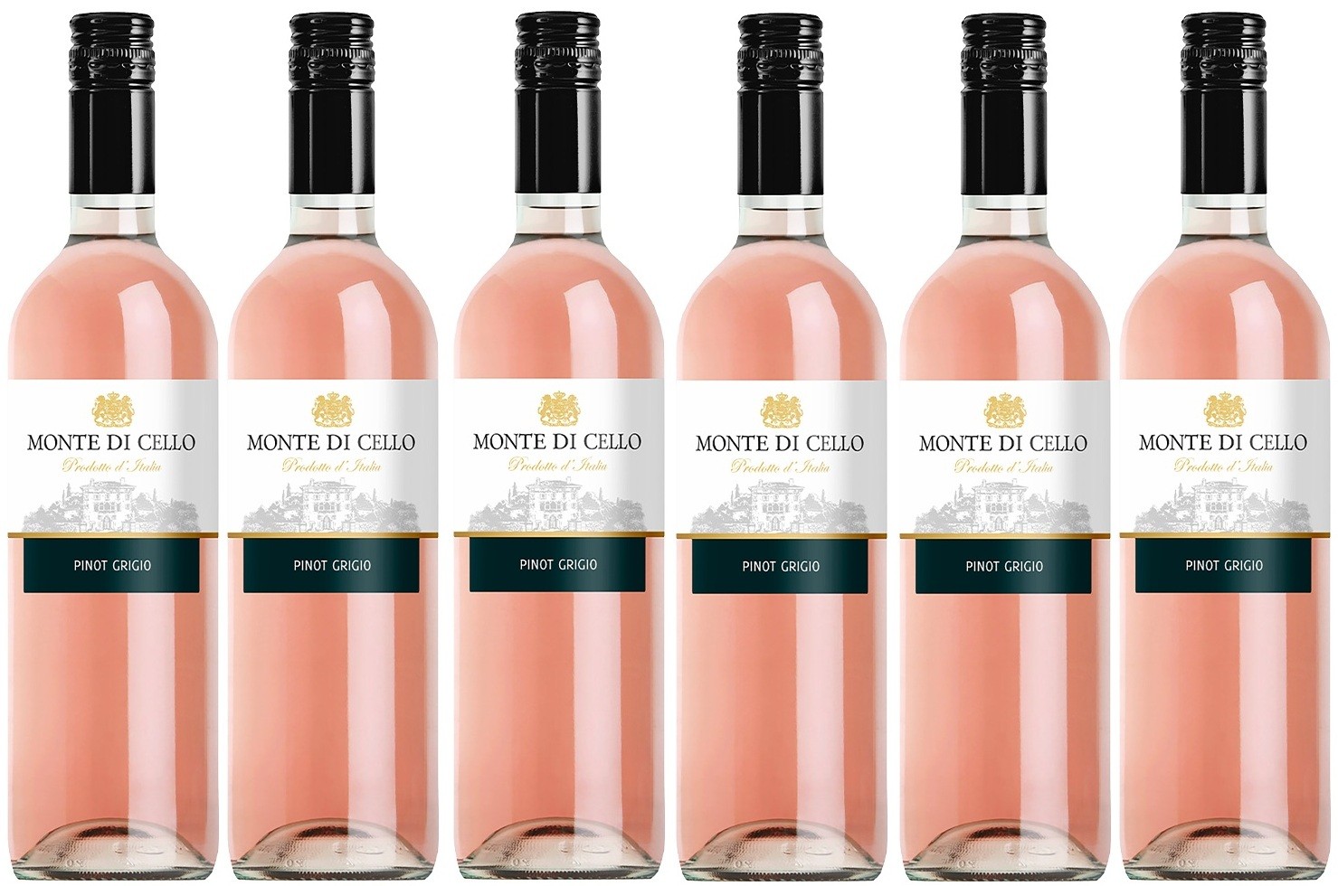 Monte Di Cello Italian Pinot Grigio Rose (6 x 750ml - 11%)