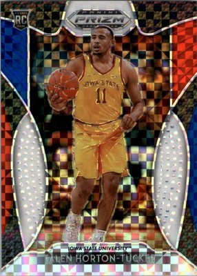 2019-20 Panini Prizm Draft Pick Prizms Red White Blue Talen Horton-Tucker/99 BSK
