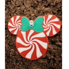5pcs Minnie Mouse Peppermint Ornaments – Plastic Disney Christmas Tree Decor