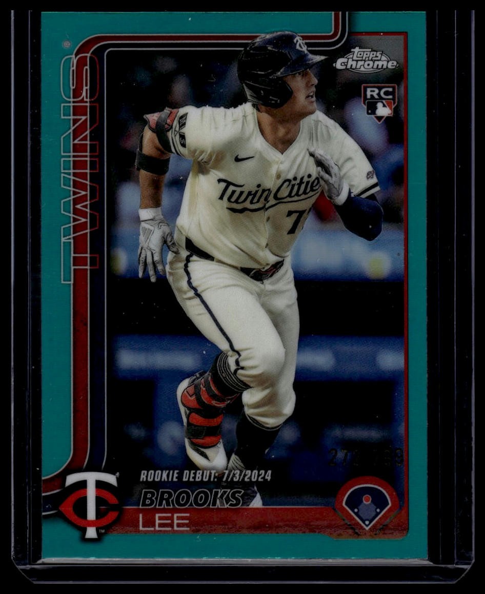 2025 Topps Chrome Update #USC6 Brooks Lee Teal Refractors #/299