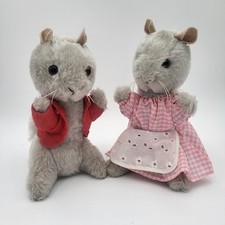 Vintage 1970s Eden Goody And Tommy Tiptoes Beatrix Potter 10 Plush Squirrels