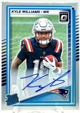 Kyle Williams - 2025 Panini Donruss Optic - Rated Rookie Auto /199 - Patriots