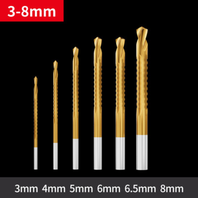 SO-TOOLS Fräsbohrer Set – 3er Set, 5/6/8 Mm, HSS-Stahl, Titannitrid Beschichtet, Für Holz & Weiche Materialien