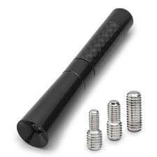 Premium Carbon Design 9cm Kurzstab für viele Fahrzeug Stab Antenne Auto Radio